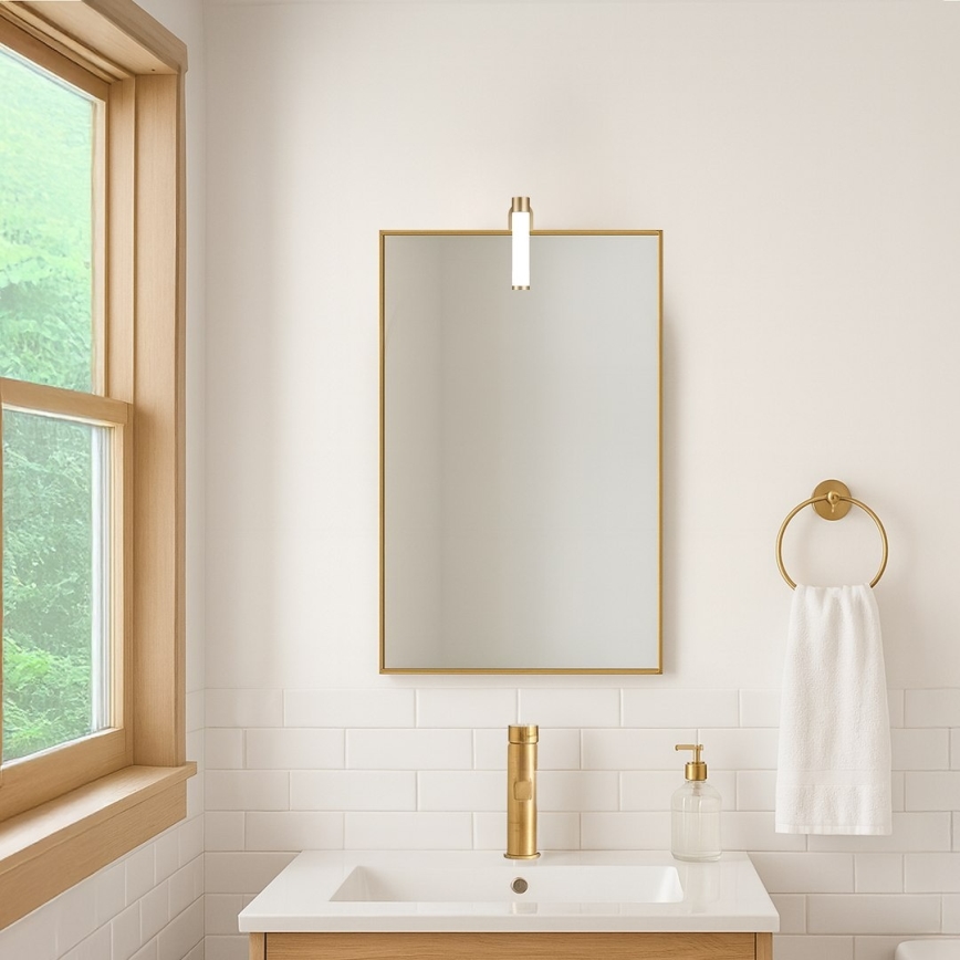 Luz LED para espejo de baño APA MINI LED/4W/230V IP44 dorada