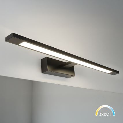 Luz LED para espejo de baño KLIMT LED/12W/230V 3000/4000/6000K 60 cm IP44 negro