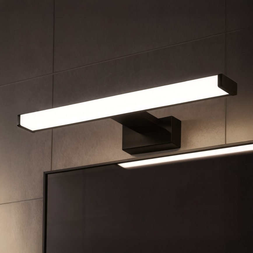 Luz LED para espejo de baño MIRORE LED/8W/230V 40 cm IP44 negra