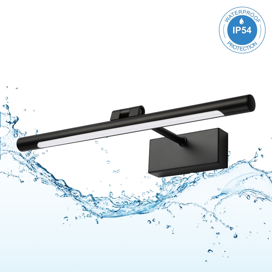 Luz LED para espejo de baño MIRROR LED/6W/230V 4000K IP44 40 cm negro