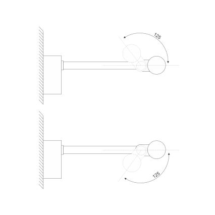 Luz LED para espejo de baño MIRROR LED/6W/230V 4000K IP44 40 cm negro