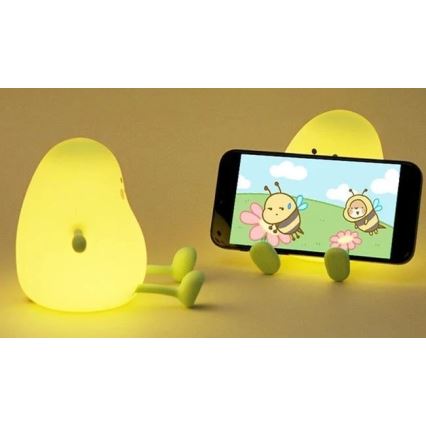 Luz nocturna infantil LED regulable y recargable LED/1W/5V 3000K 800 mAh mango
