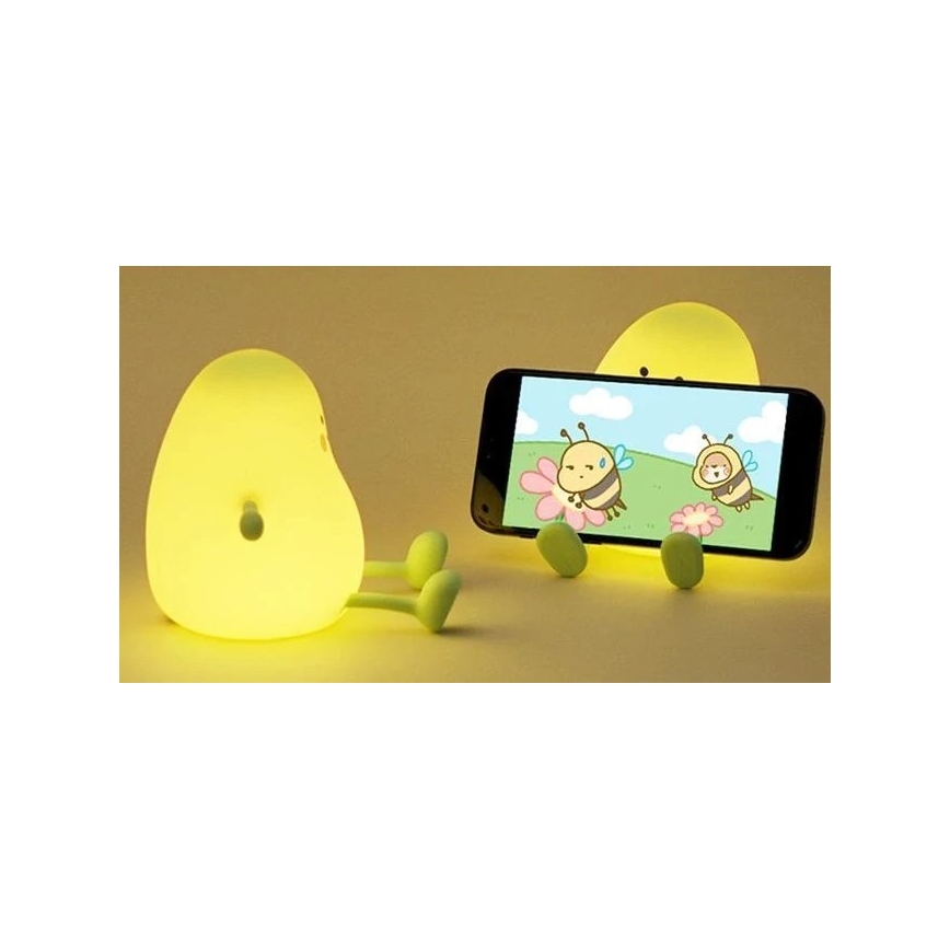 Luz nocturna infantil LED regulable y recargable LED/1W/5V 3000K 800 mAh mango