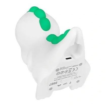 Luz nocturna infantil recargable LED RGB regulable LED/2,5W/5V 3000K 1200 mAh dinosaurio