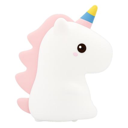 Luz nocturna infantil táctil, recargable y regulable LED RGBW UNICORN LED/1W/5V 1200 mAh