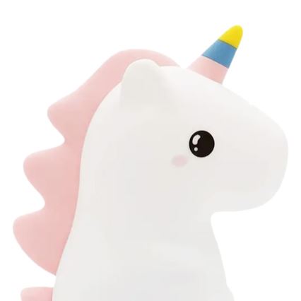 Luz nocturna infantil táctil, recargable y regulable LED RGBW UNICORN LED/1W/5V 1200 mAh