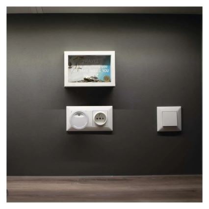 Luz nocturna LED con sensor crepuscular LED/0,3W/230V