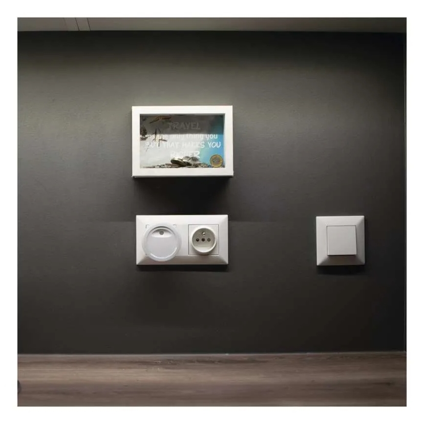 Luz nocturna LED con sensor crepuscular LED/0,3W/230V