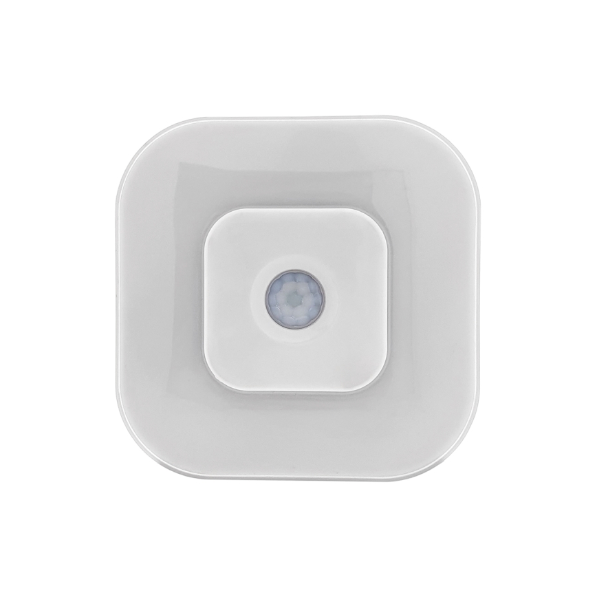 Luz nocturna LED con sensor LED/0,5W/4,5V 3xAAA blanco