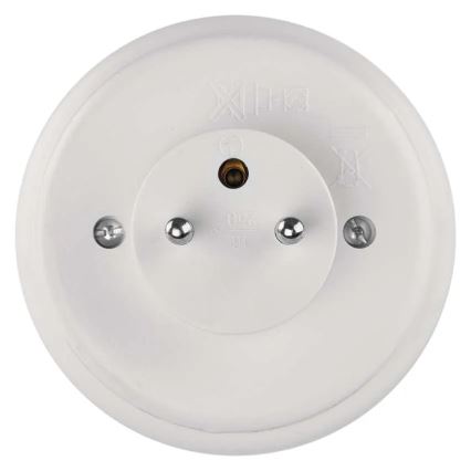 Luz nocturna LED con sensor y toma de corriente LED/0,3W/230V