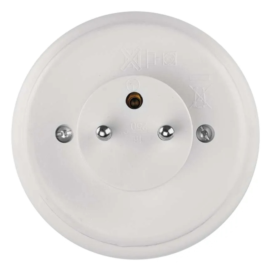 Luz nocturna LED con sensor y toma de corriente LED/0,3W/230V