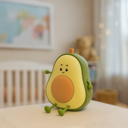 Luz nocturna infantil recargable y táctil LED regulable AVOCADO LED/1W/5V 1200 mAh