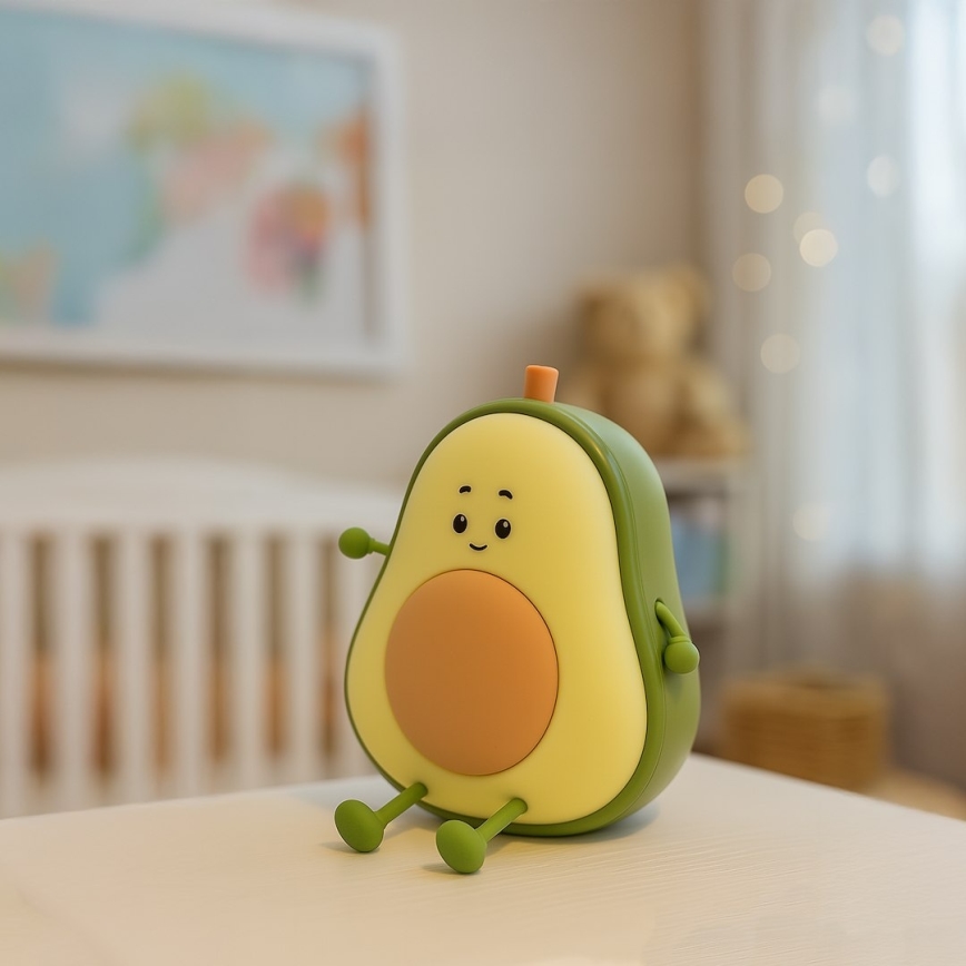 Luz nocturna infantil recargable y táctil LED regulable AVOCADO LED/1W/5V 1200 mAh