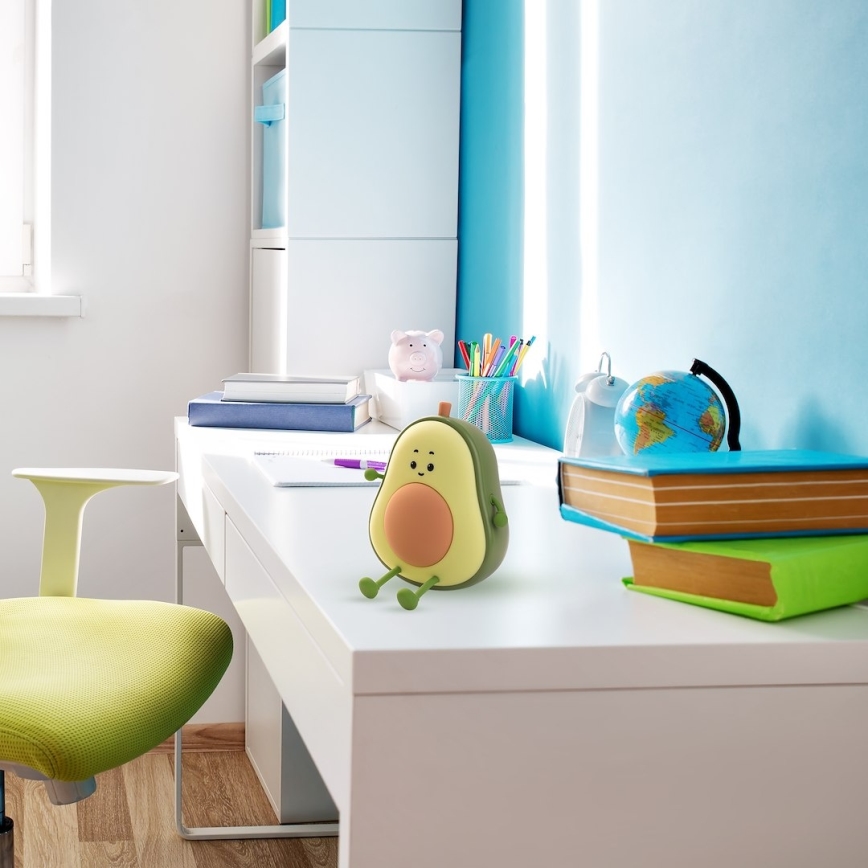 Luz nocturna infantil recargable y táctil LED regulable AVOCADO LED/1W/5V 1200 mAh