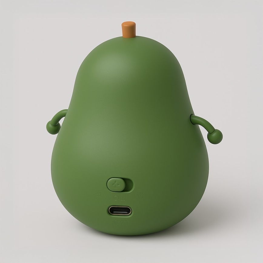 Luz nocturna infantil recargable y táctil LED regulable AVOCADO LED/1W/5V 1200 mAh