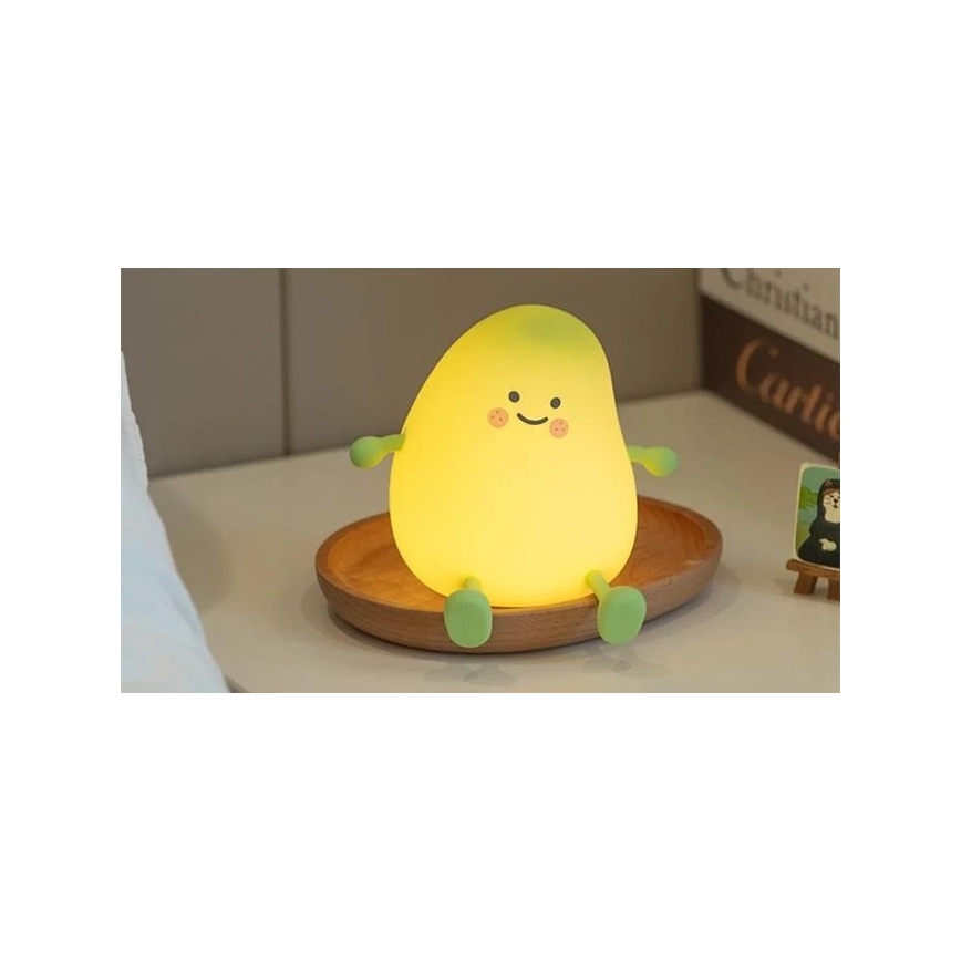 Luz nocturna LED recargable y regulable para niños LED/1W/5V 3000K 800 mAh mango