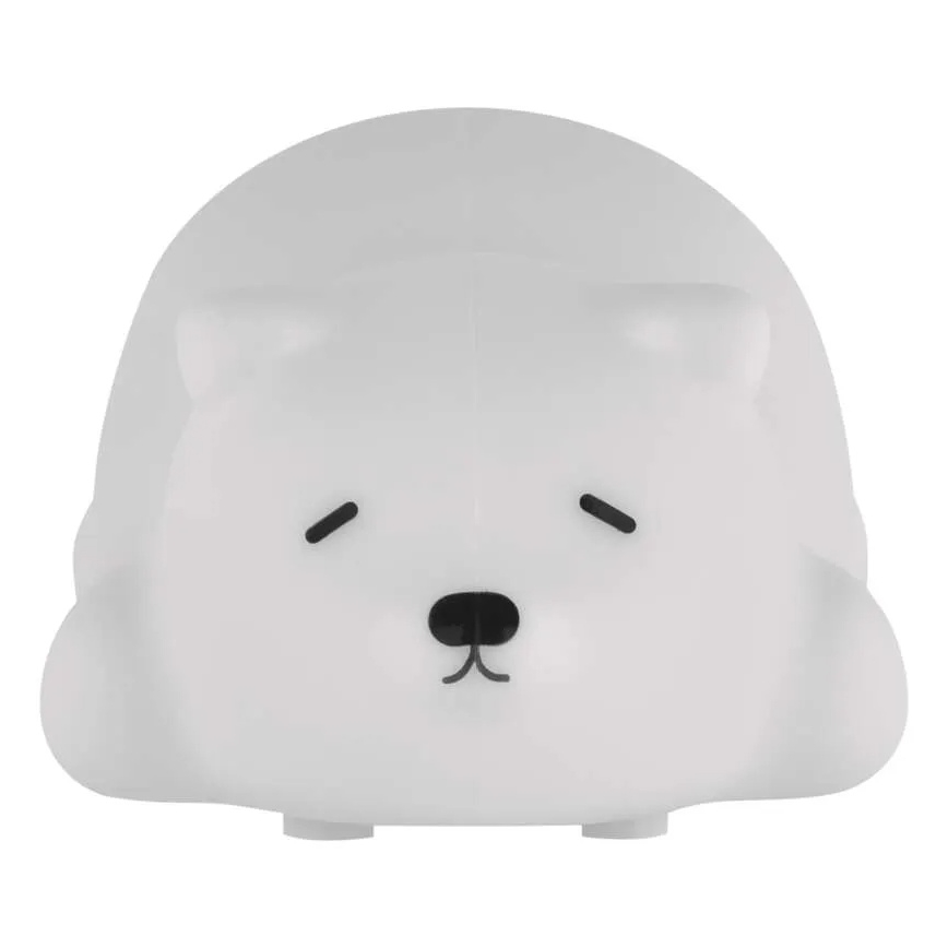 Luz nocturna táctil recargable LED RGB, 3,7 V 1200 mAh, con diseño de oso