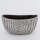 Maceta 28x14,5 cm plata/marrón