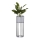 Maceta de metal LOFT 55x20 cm negro/blanco