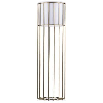 Maceta de metal LOFT 70x20 cm dorado/blanco