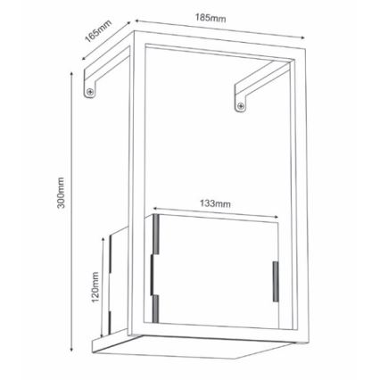 Maceta de pared 30x18 cm