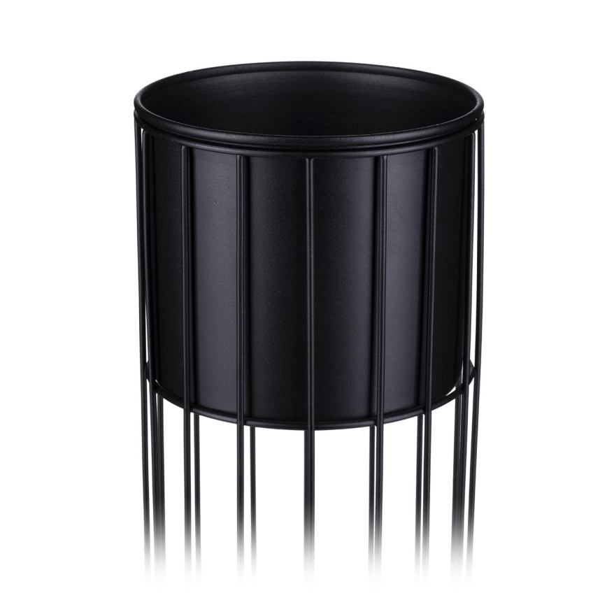 Macetero de metal LOFT 55x20 cm negro