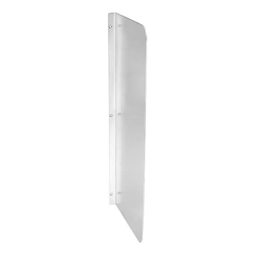 Mampara entre urinarios 3x80 cm acero inoxidable/plateado