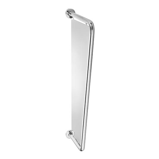 Mampara para urinarios 6x86 cm acero inoxidable/plateada