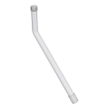 Maneta para espejos 1x14,8 cm acero inoxidable/blanco