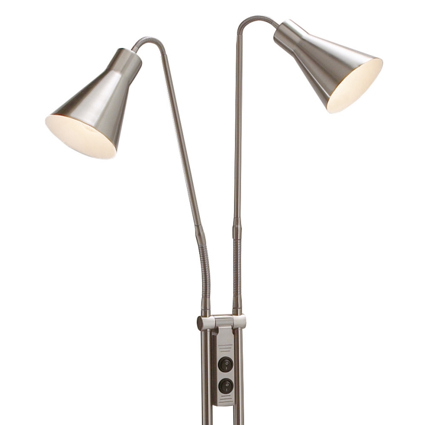 Markslöjd 102241 - Lámpara de pie ODENSE 2xE14/40W/230V