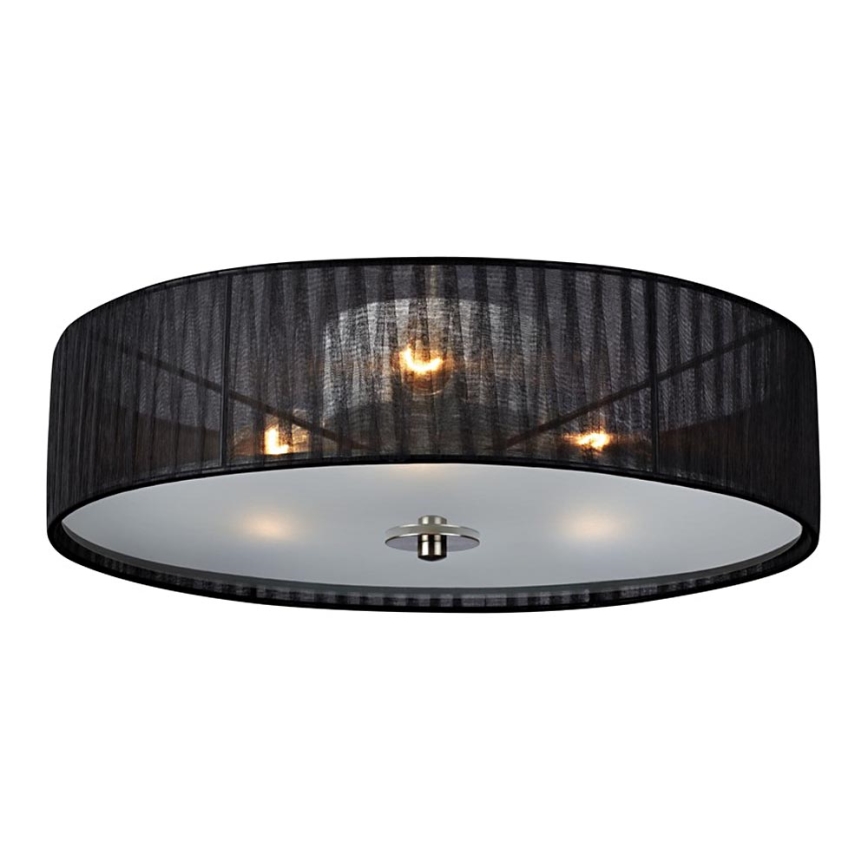 Markslöjd 104884 - Plafón BYSKE 3xE14/40W/230V negro