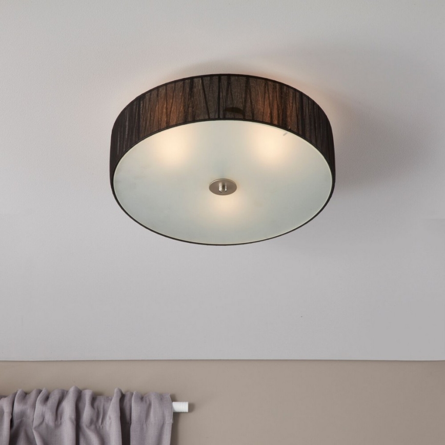 Marpzlöjd 104884 - Plafón BYSKE 3xE14/40W/230V negro