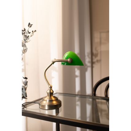 Markslöjd 105930 - Lámpara de mesa BANKERS 1xE14/40W/230V