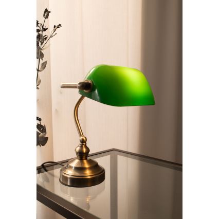 Markslöjd 105930 - Lámpara de mesa BANKERS 1xE14/40W/230V
