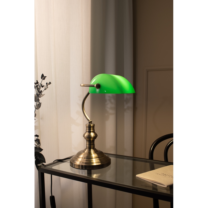 Markslöjd 105931 - Lámpara de mesa BANKERS 1xE14/40W/230V