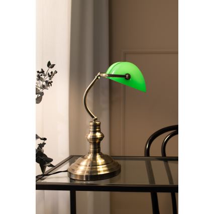 Markslöjd 105931 - Lámpara de mesa BANKERS 1xE14/40W/230V