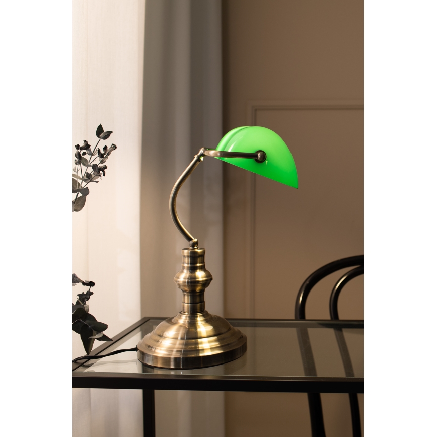Markslöjd 105931 - Lámpara de mesa BANKERS 1xE14/40W/230V
