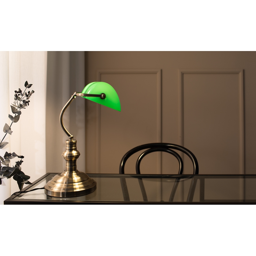 Markslöjd 105931 - Lámpara de mesa BANKERS 1xE14/40W/230V