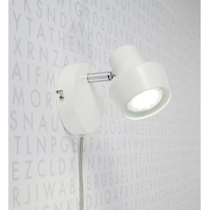 Markslöjd 106083 - Lámpara de pared URN 1xGU10/35W/230V blanco
