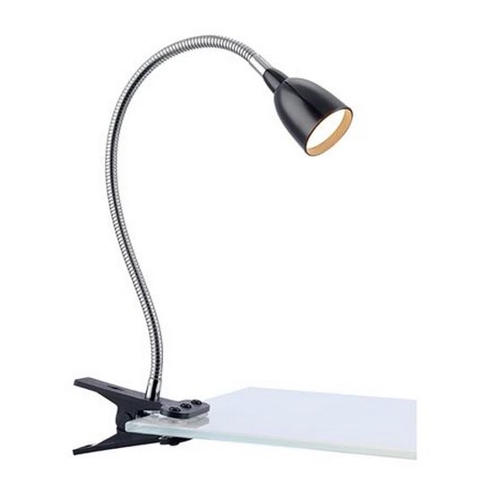 Markslöjd 106092 - Lámpara de mesa LED con clip TULIP LED/3W/230V negro