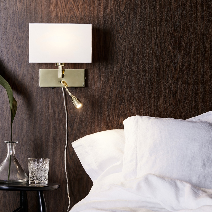 Markslöjd 106308 - Aplique LED SAVOY LED/3W+E27/60W/230V