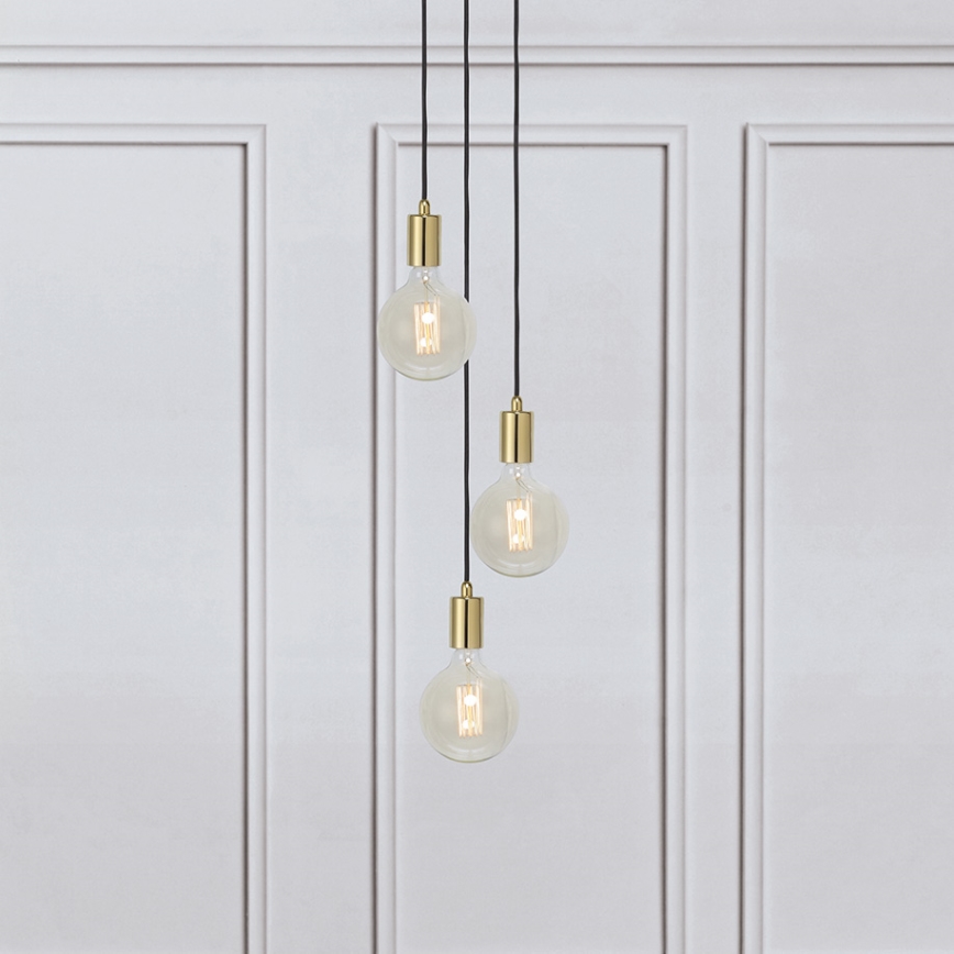 Markslöjd 106333 - Lámpara suspendida con alambre SKY 3xE27/60W/230V