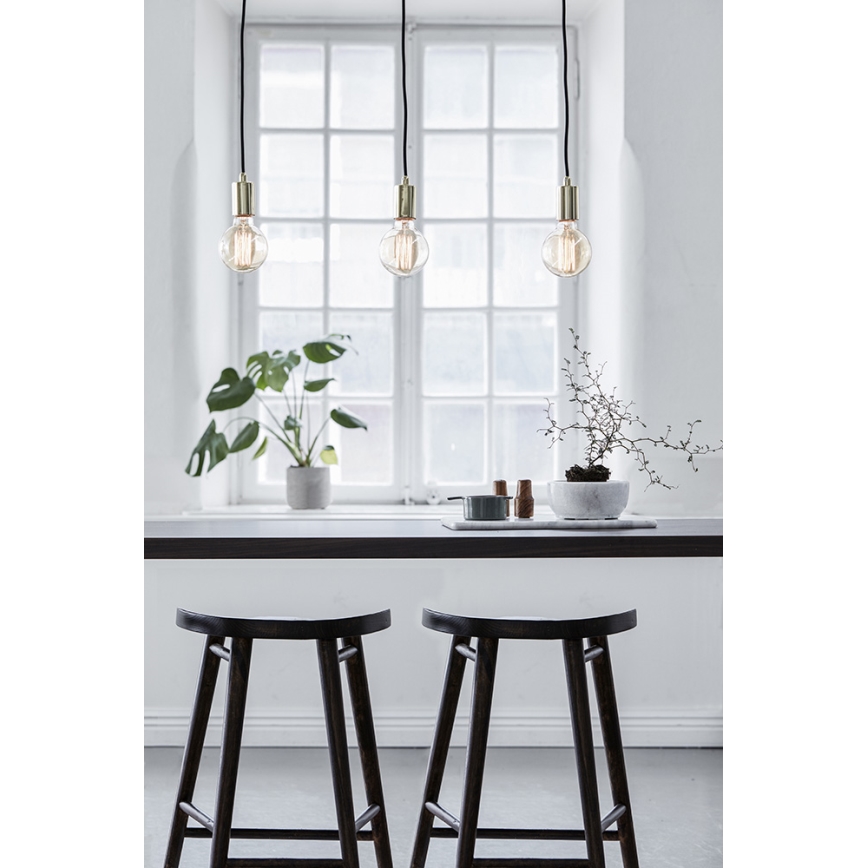 Markslöjd 106335 - Lámpara suspendida con alambre SKY 3xE27/60W/230V