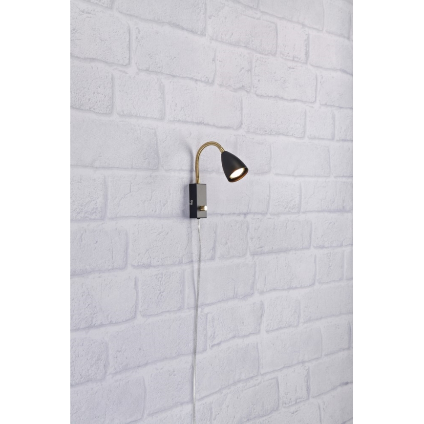 Marpzlöjd 106589 - Aplique regulable CIRO 1xGU10/7W/230V negro