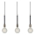 Markslöjd 106708 - Lámpara suspendida con alambre SEDLO 3xE27/60W/230V