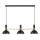 Markslöjd 106971 - Lámpara colgante LARRY 3xE27/60W/230V negro/dorado