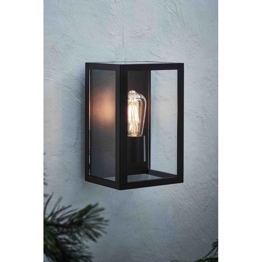 Markslöjd 107113 - Aplique de exterior PELHAM 1xE27/60W/230V IP44 negro