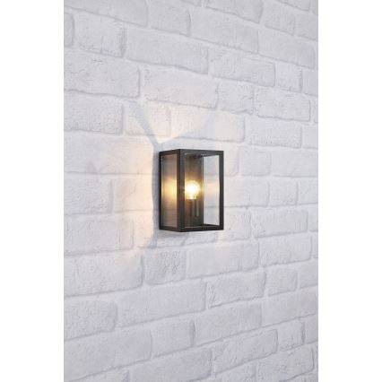 Markslöjd 107113 - Aplique de exterior PELHAM 1xE27/60W/230V IP44 negro