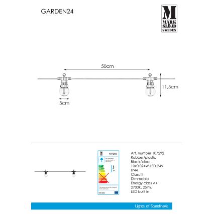 Markslöjd 107292 - Cadena decorativa LED para exteriores GUIRNALDA GARDEN 10xLED 5,5m IP44