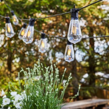 Markslöjd 107293 - Cadena decorativa LED para exterior GIRLANDA GARDEN 10xLED 5,5m IP44